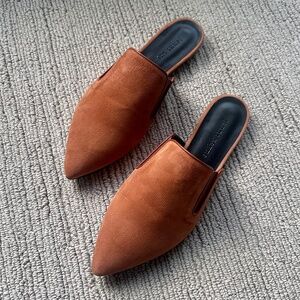 Jenni Kayne Brown Suede Mules